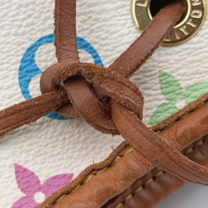Secondhand Louis Vuitton Petit Noe white Monogram Multicolor M42229 shoulderbag | stylenewstar