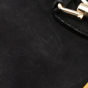 Pre-owned Gucci Jackie Flora Hobo Black Suede 277520 shoulderbag | stylenewstar
