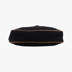 Pre-owned Gucci Jackie Flora Hobo Black Suede 277520 shoulderbag | stylenewstar