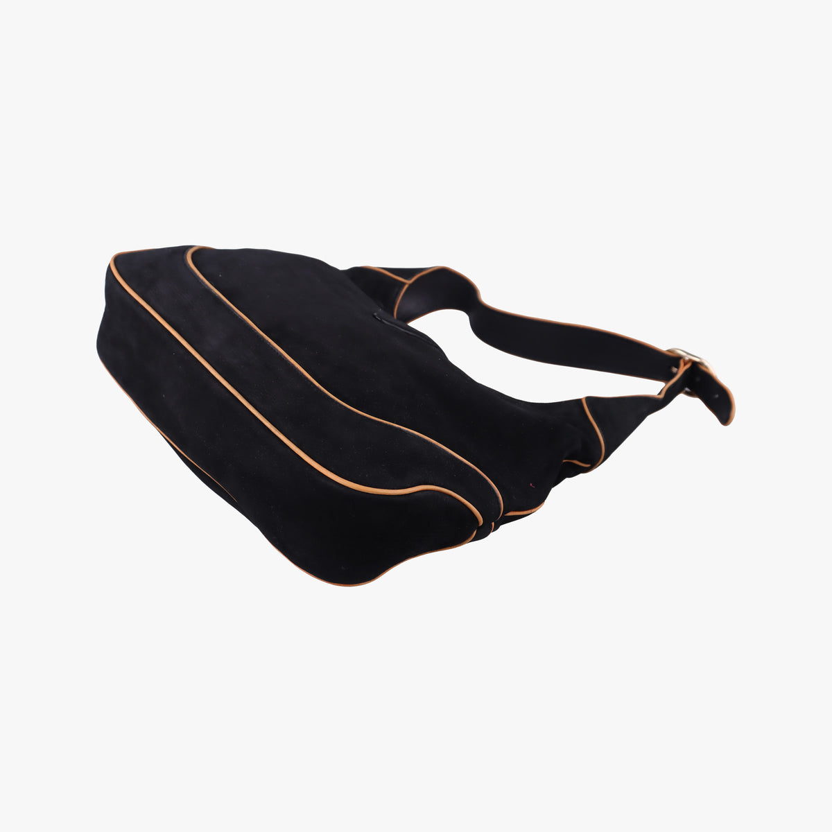 Pre-owned Gucci Jackie Flora Hobo Black Suede 277520 shoulderbag | stylenewstar