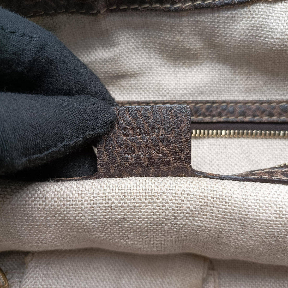 Secondhand Gucci New Jackie Beige x Brown canvas×leather 218491 shoulderbag | stylenewstar