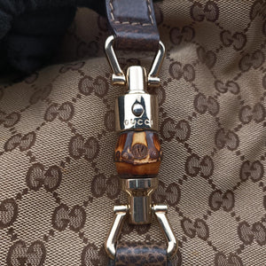 Secondhand Gucci New Jackie Beige x Brown canvas×leather 218491 shoulderbag | stylenewstar