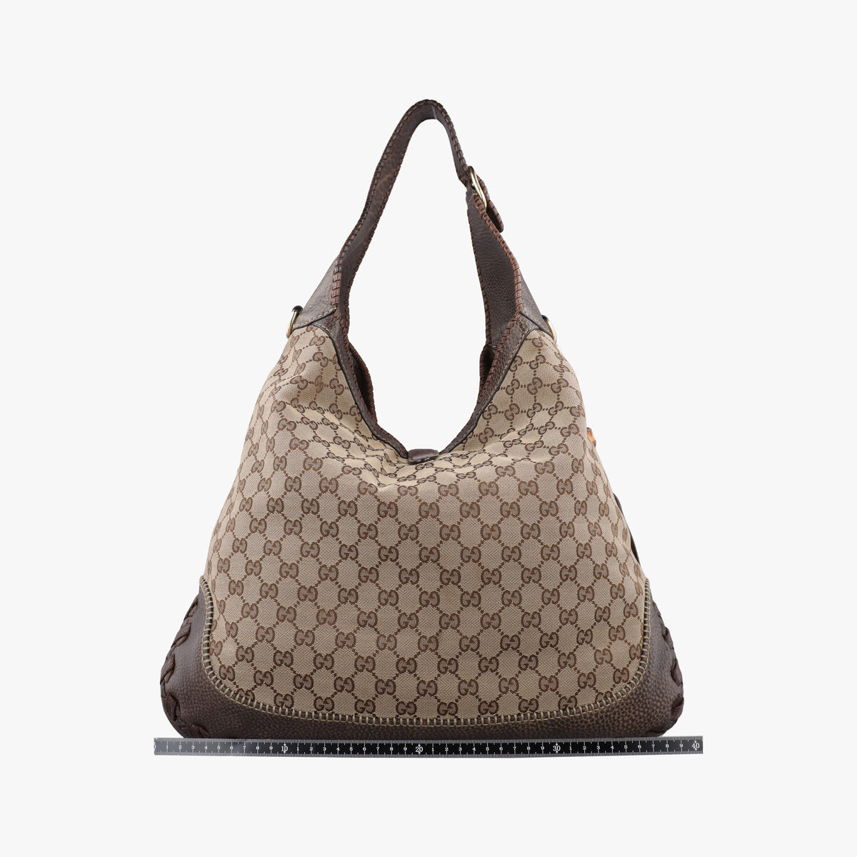 Secondhand Gucci New Jackie Beige x Brown canvas×leather 218491 shoulderbag | stylenewstar