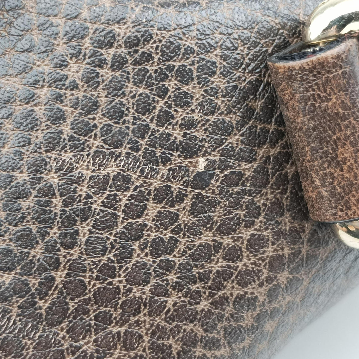 Secondhand Gucci New Jackie Beige x Brown canvas×leather 218491 shoulderbag | stylenewstar