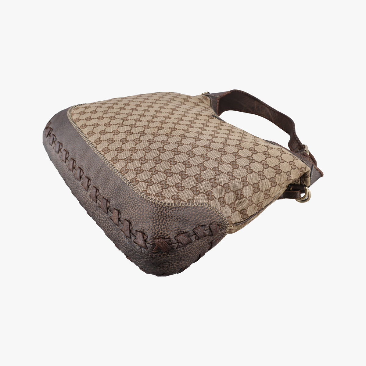Secondhand Gucci New Jackie Beige x Brown canvas×leather 218491 shoulderbag | stylenewstar