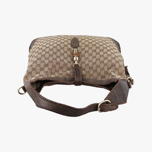 Secondhand Gucci New Jackie Beige x Brown canvas×leather 218491 shoulderbag | stylenewstar