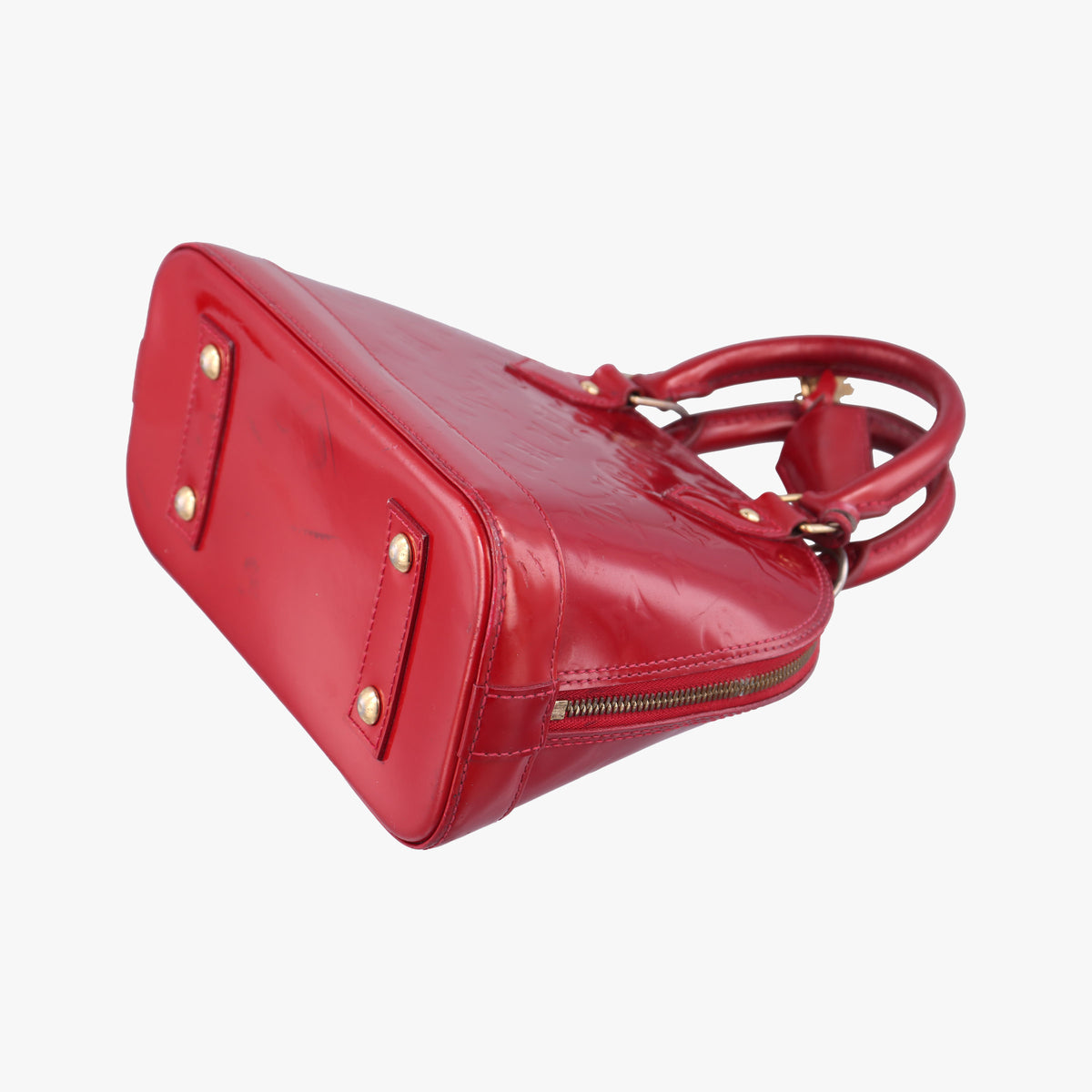 Vintage Louis Vuitton Alma BB CERISE Vernis M90174 handbag | stylenewstar