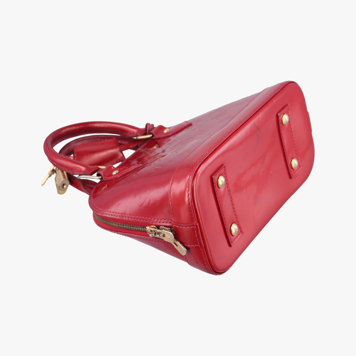 Vintage Louis Vuitton Alma BB CERISE Vernis M90174 handbag | stylenewstar