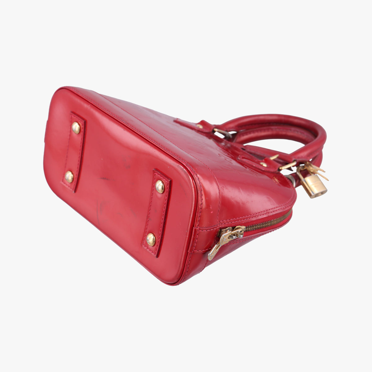 Vintage Louis Vuitton Alma BB CERISE Vernis M90174 handbag | stylenewstar