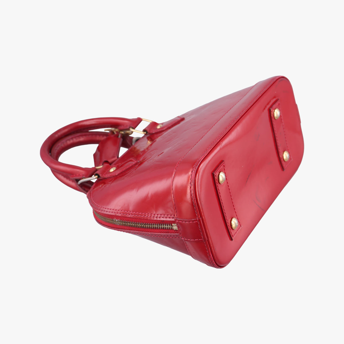 Vintage Louis Vuitton Alma BB CERISE Vernis M90174 handbag | stylenewstar