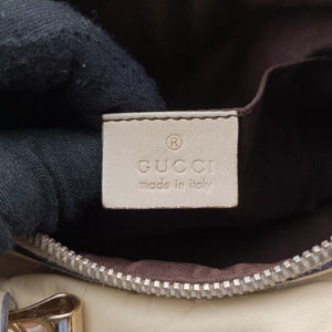 Pre-owned Gucci Hysteria Boston White Leather 181485 handbag | stylenewstar