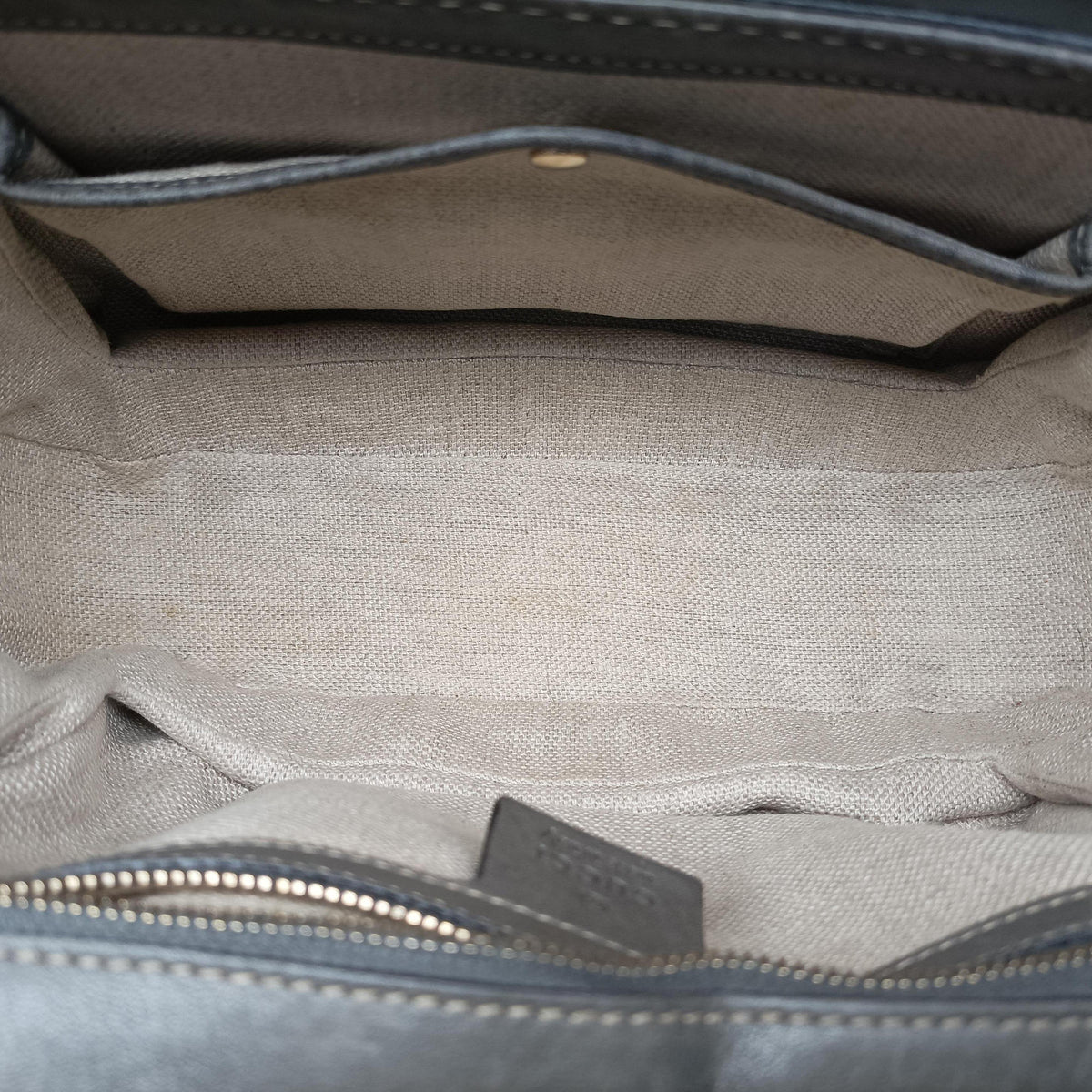 Pre-owned Gucci New Bamboo Gray leather 224964 shoulderbag | stylenewstar