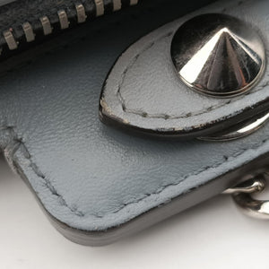 Pre-owned Fendi Dotcom Click Small Blue Leather 8BN299 shoulderbag | stylenewstar