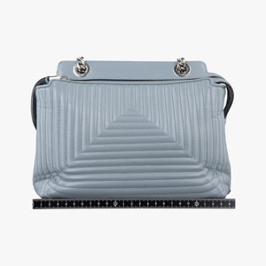 Pre-owned Fendi Dotcom Click Small Blue Leather 8BN299 shoulderbag | stylenewstar