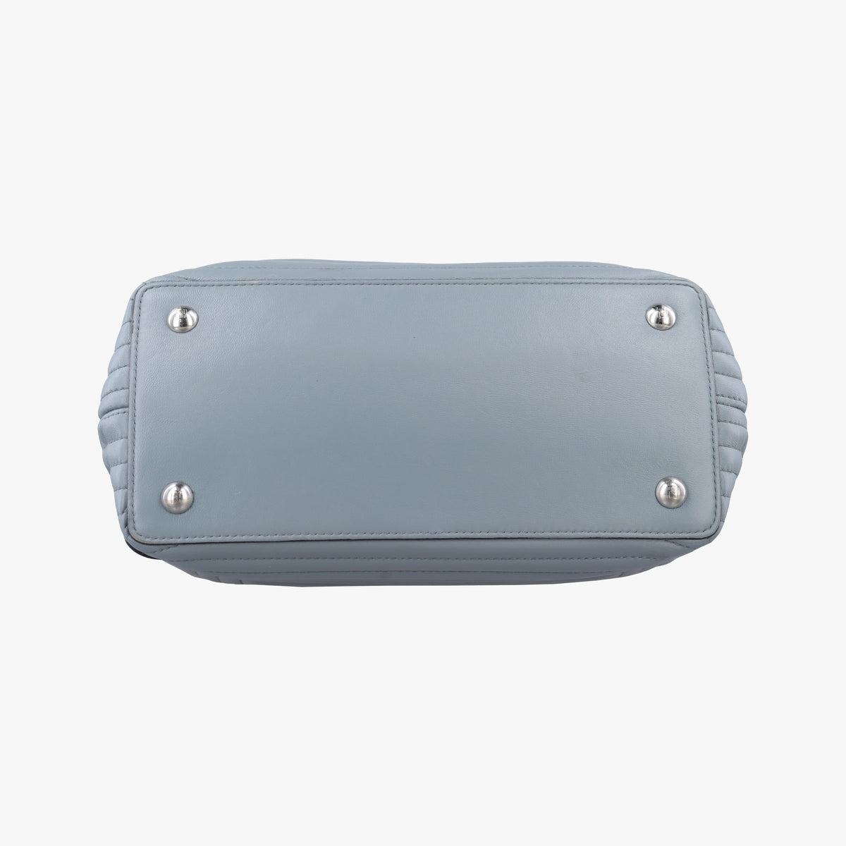 Pre-owned Fendi Dotcom Click Small Blue Leather 8BN299 shoulderbag | stylenewstar