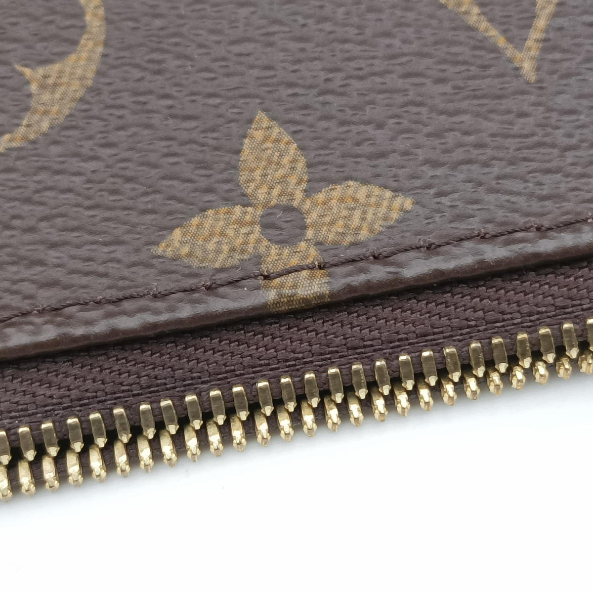 Pre-owned Louis Vuitton Multi Pochette Accessoir brown×ROSE CLAIRE Monogram Canvas M44840 shoulderbag | stylenewstar