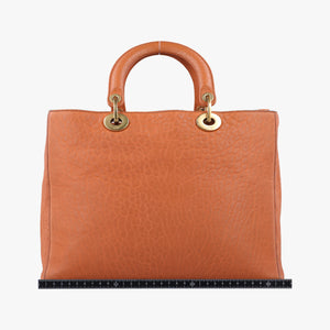 Secondhand Christian Dior Lady Dior Orange Leather  shoulderbag | stylenewstar