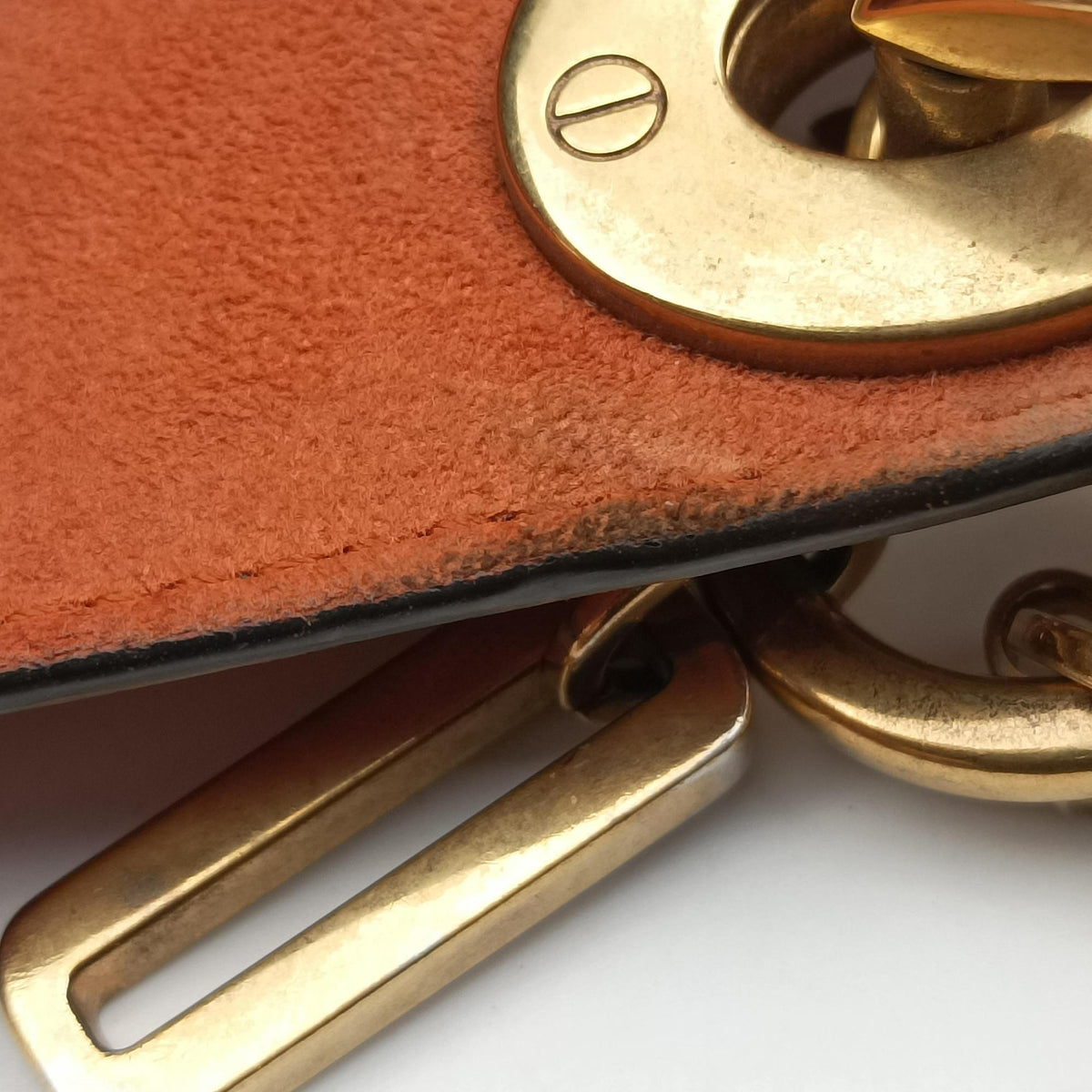 Secondhand Christian Dior Lady Dior Orange Leather  shoulderbag | stylenewstar