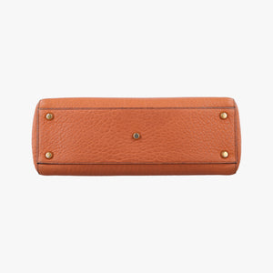Secondhand Christian Dior Lady Dior Orange Leather  shoulderbag | stylenewstar