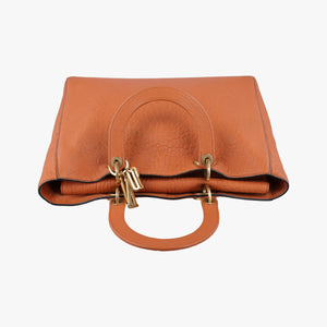 Secondhand Christian Dior Lady Dior Orange Leather  shoulderbag | stylenewstar