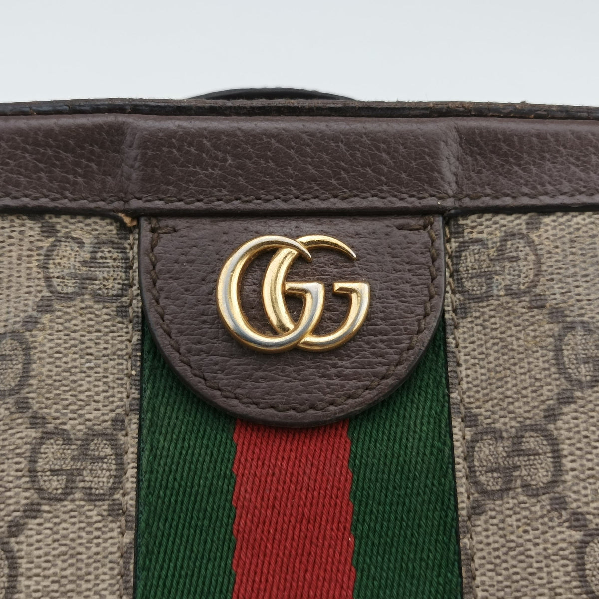 Secondhand Gucci Ophidia Brown×Beige PVC coated canvas×Leather 602576 shoulderbag | stylenewstar