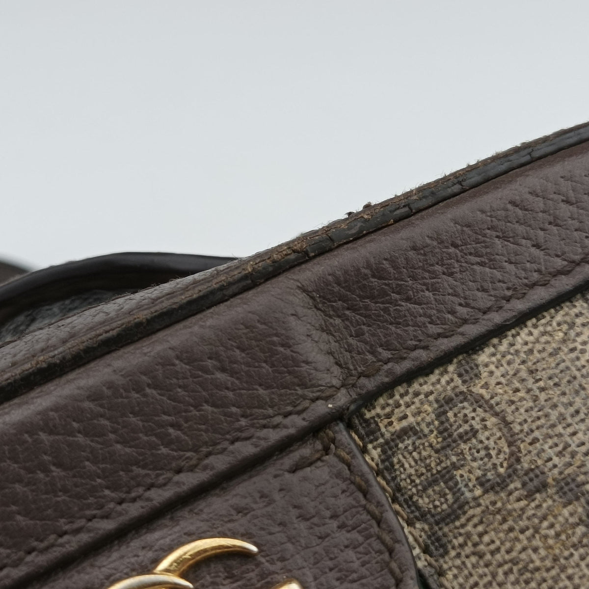 Secondhand Gucci Ophidia Brown×Beige PVC coated canvas×Leather 602576 shoulderbag | stylenewstar