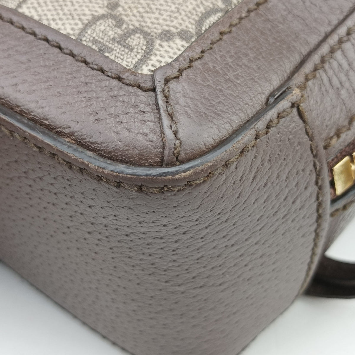 Secondhand Gucci Ophidia Brown×Beige PVC coated canvas×Leather 602576 shoulderbag | stylenewstar