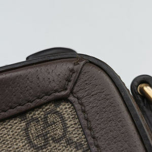 Secondhand Gucci Ophidia Brown×Beige PVC coated canvas×Leather 602576 shoulderbag | stylenewstar