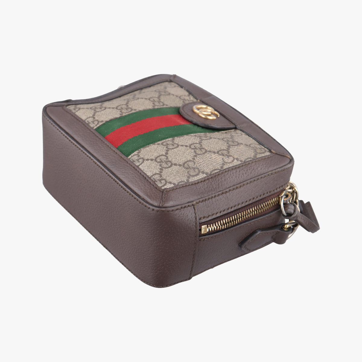 Secondhand Gucci Ophidia Brown×Beige PVC coated canvas×Leather 602576 shoulderbag | stylenewstar