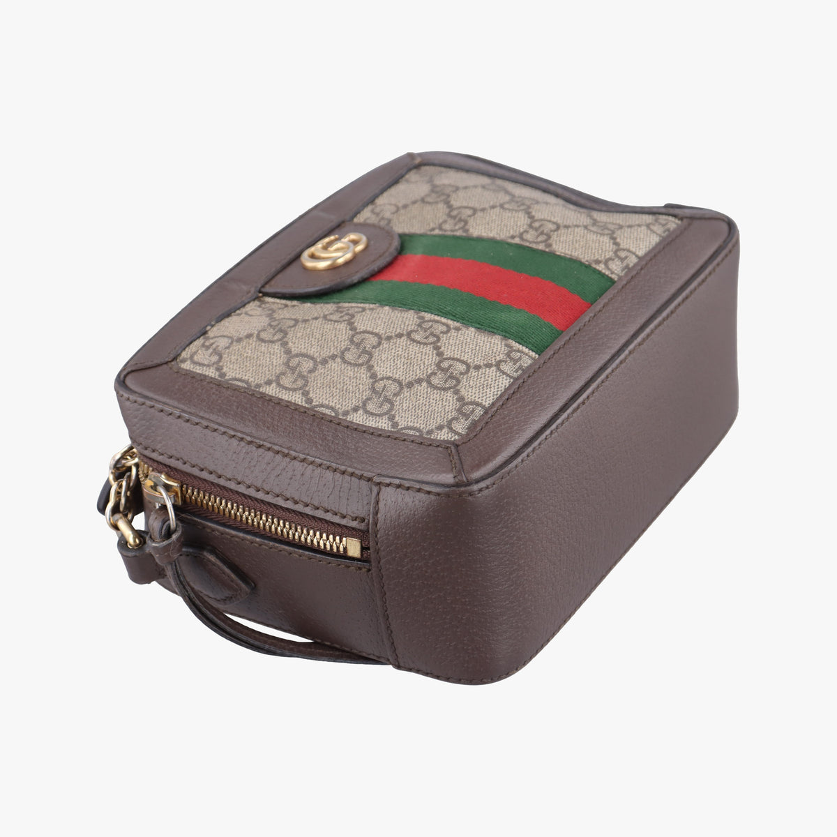 Secondhand Gucci Ophidia Brown×Beige PVC coated canvas×Leather 602576 shoulderbag | stylenewstar