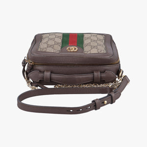 Secondhand Gucci Ophidia Brown×Beige PVC coated canvas×Leather 602576 shoulderbag | stylenewstar