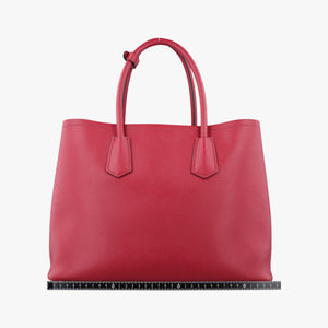 Vintage Prada Double Cuir Red SAFFIANO Leather B2756T handbag | stylenewstar