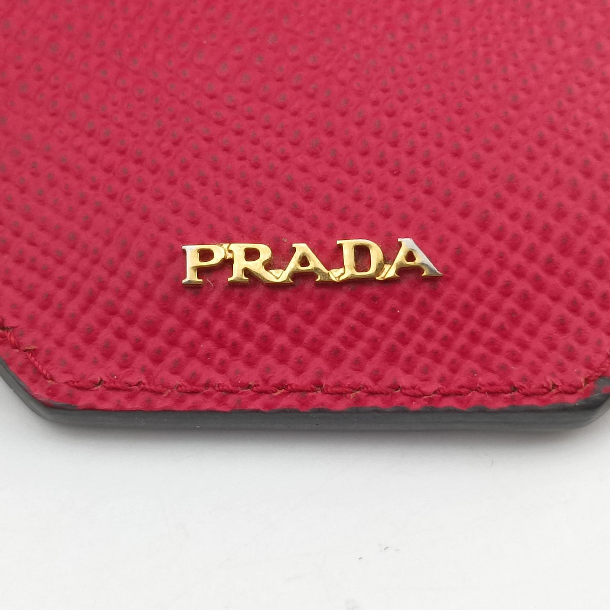 Vintage Prada Double Cuir Red SAFFIANO Leather B2756T handbag | stylenewstar