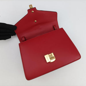 Pre-owned Gucci Sylvie Red Leather 470270 shoulderbag | stylenewstar