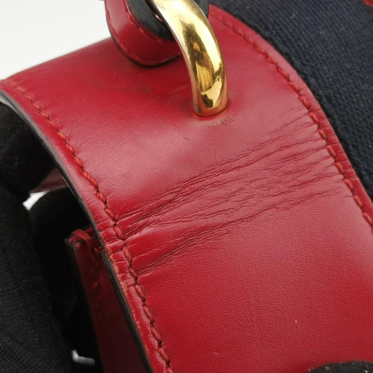 Pre-owned Gucci Sylvie Red Leather 470270 shoulderbag | stylenewstar
