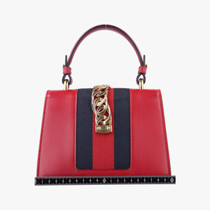 Pre-owned Gucci Sylvie Red Leather 470270 shoulderbag | stylenewstar