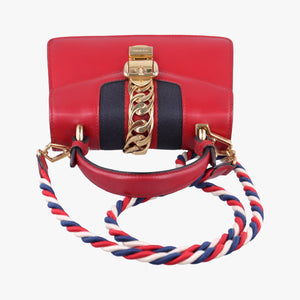 Pre-owned Gucci Sylvie Red Leather 470270 shoulderbag | stylenewstar