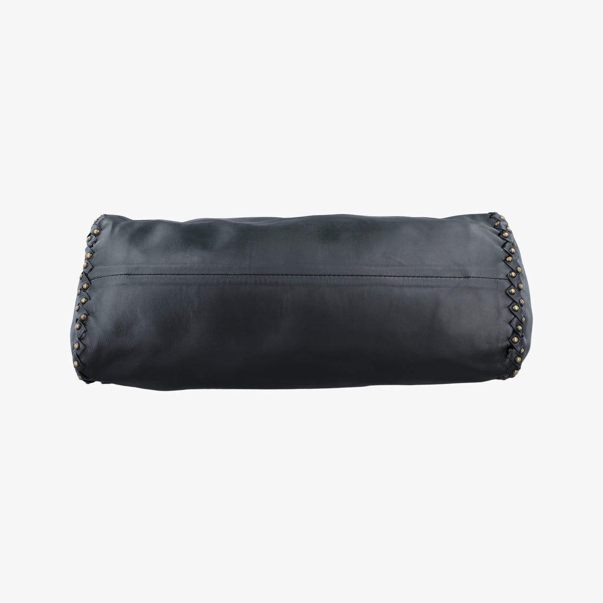 Pre-owned Bottega Veneta studs Gray Green lambskin  shoulderbag | stylenewstar