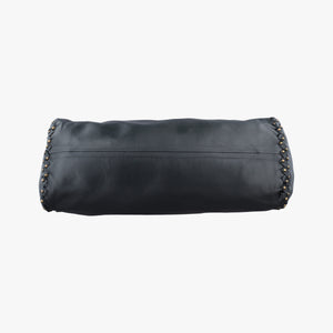 Pre-owned Bottega Veneta studs Gray Green lambskin  shoulderbag | stylenewstar