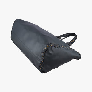 Pre-owned Bottega Veneta studs Gray Green lambskin  shoulderbag | stylenewstar