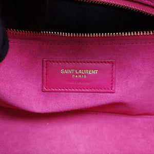Pre-owned Yves Saint Laurent LE 5 a 7Mini Hobo Rose Leather 657223 handbag | stylenewstar