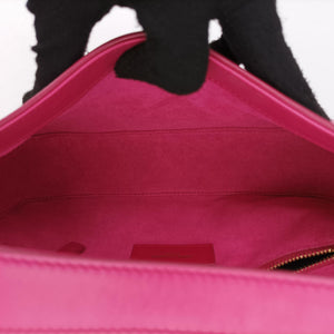 Pre-owned Yves Saint Laurent LE 5 a 7Mini Hobo Rose Leather 657223 handbag | stylenewstar