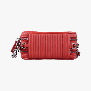 Secondhand Chanel Coco Boy Camera Case Red lambskin A92654 shoulderbag | stylenewstar