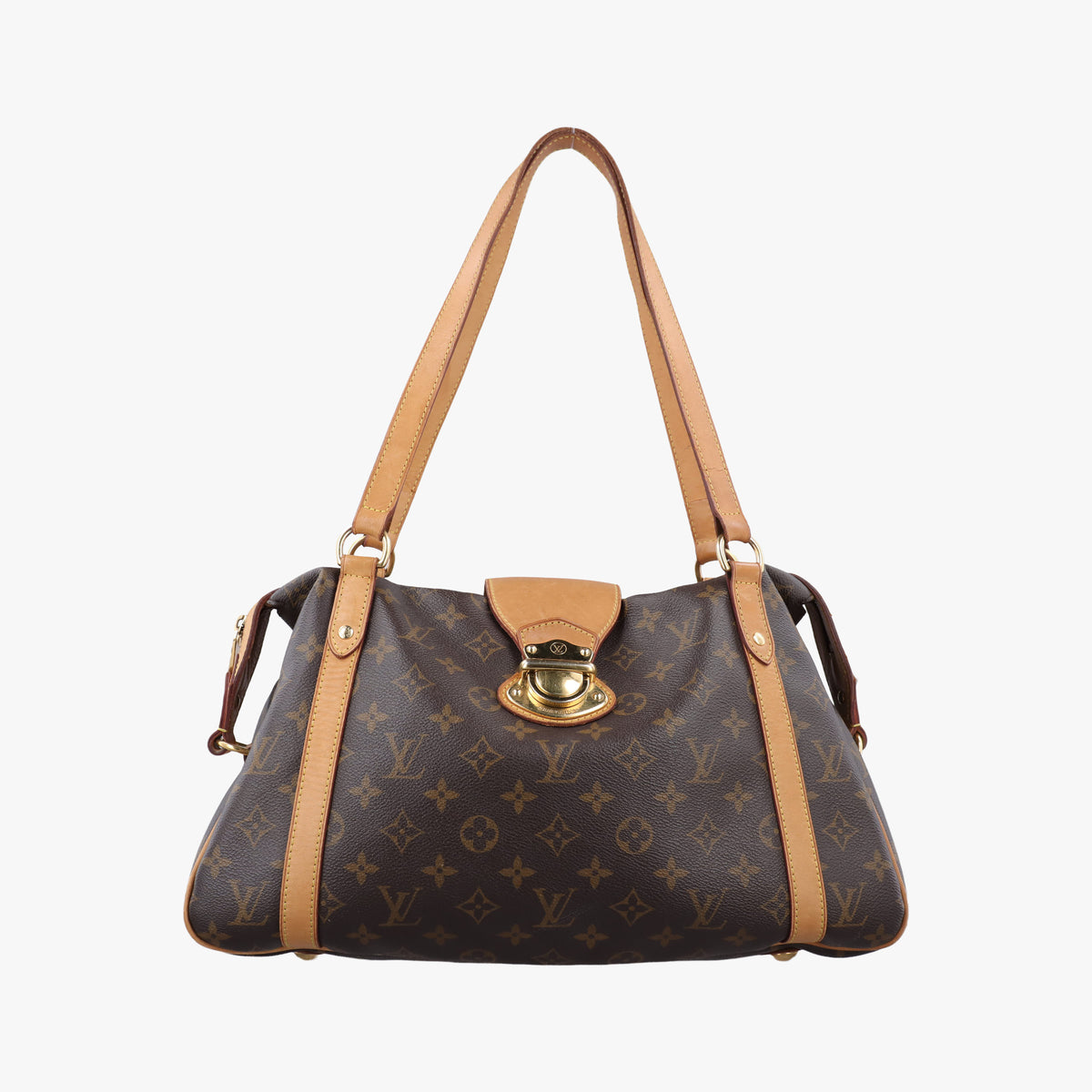 Pre-owned Louis Vuitton STRESA PM brown Monogram Canvas M51186 shoulderbag | stylenewstar