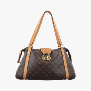 Pre-owned Louis Vuitton STRESA PM brown Monogram Canvas M51186 shoulderbag | stylenewstar