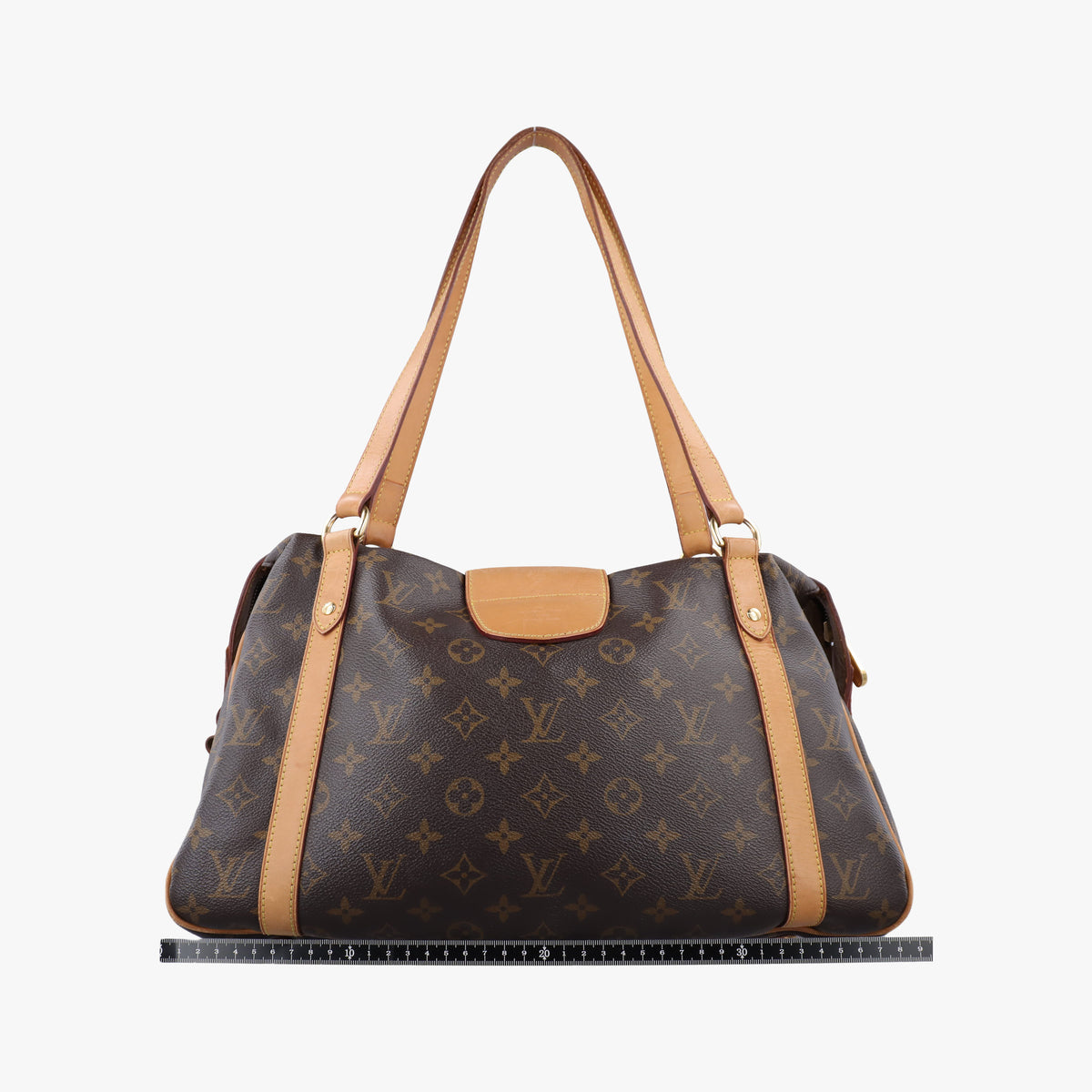 Pre-owned Louis Vuitton STRESA PM brown Monogram Canvas M51186 shoulderbag | stylenewstar