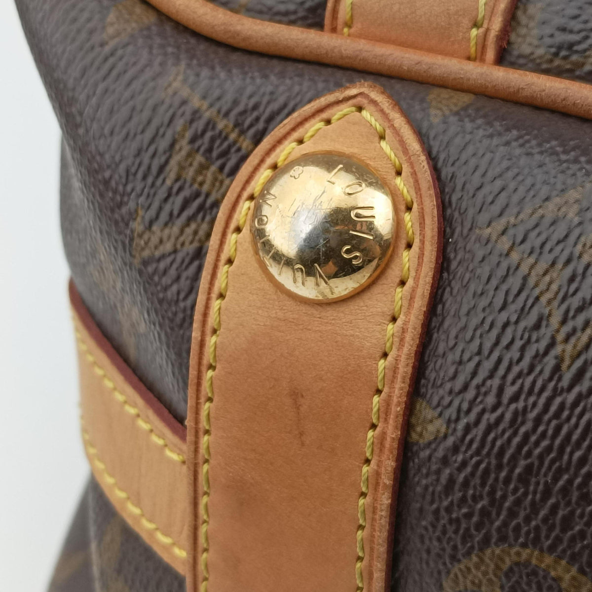 Pre-owned Louis Vuitton STRESA PM brown Monogram Canvas M51186 shoulderbag | stylenewstar