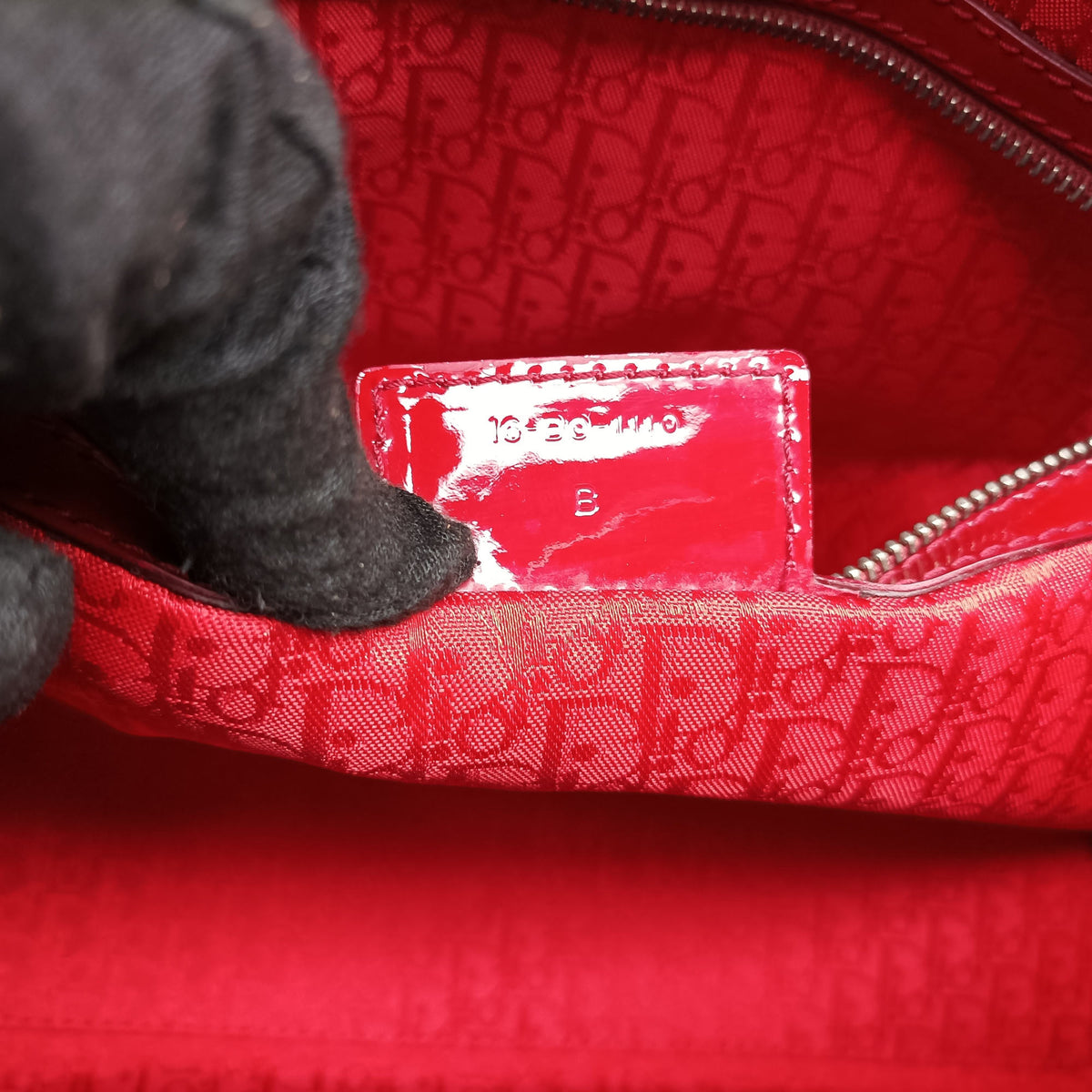 Secondhand Christian Dior Lady Dior Red Patent  handbag | stylenewstar