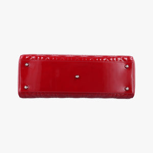 Secondhand Christian Dior Lady Dior Red Patent  handbag | stylenewstar