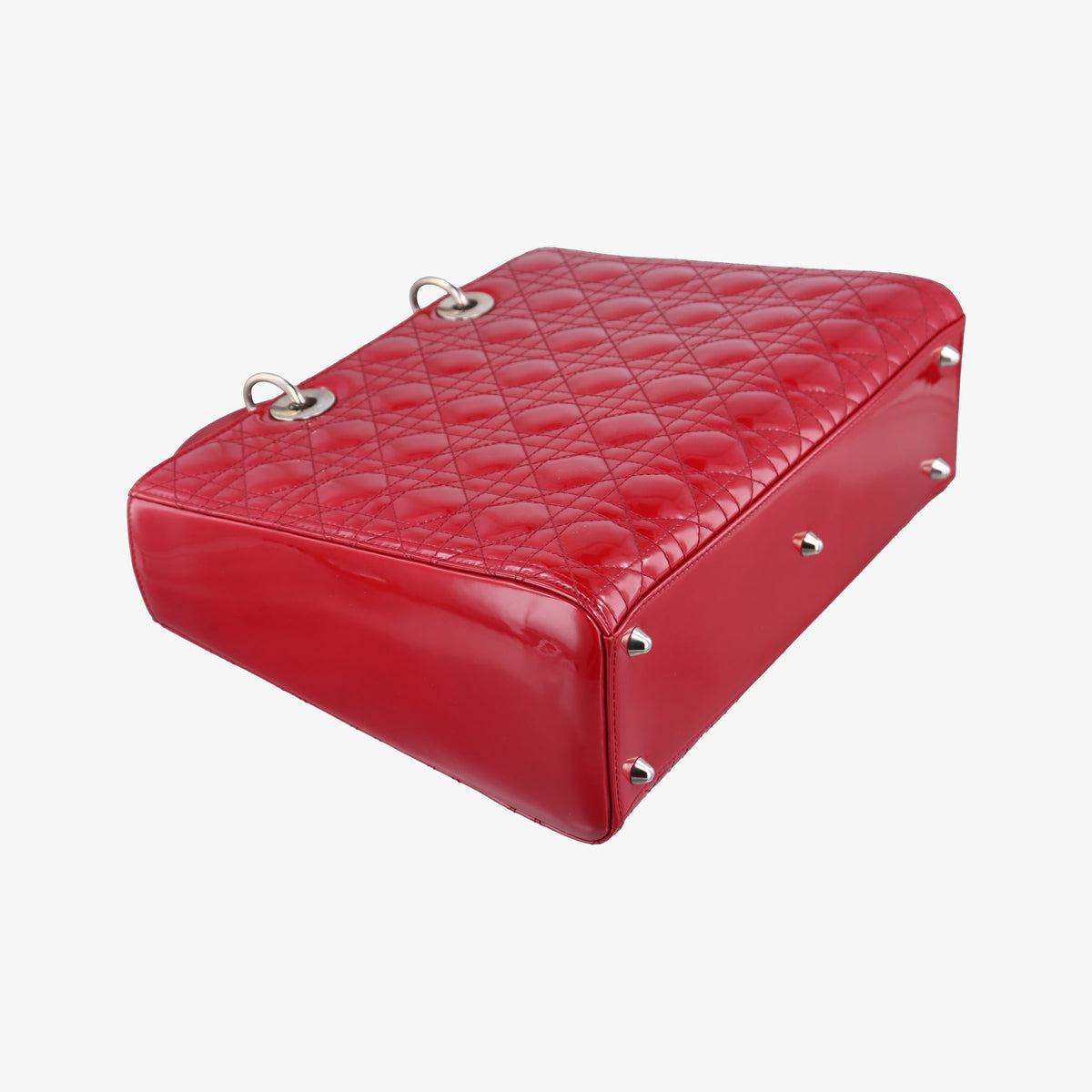 Secondhand Christian Dior Lady Dior Red Patent  handbag | stylenewstar